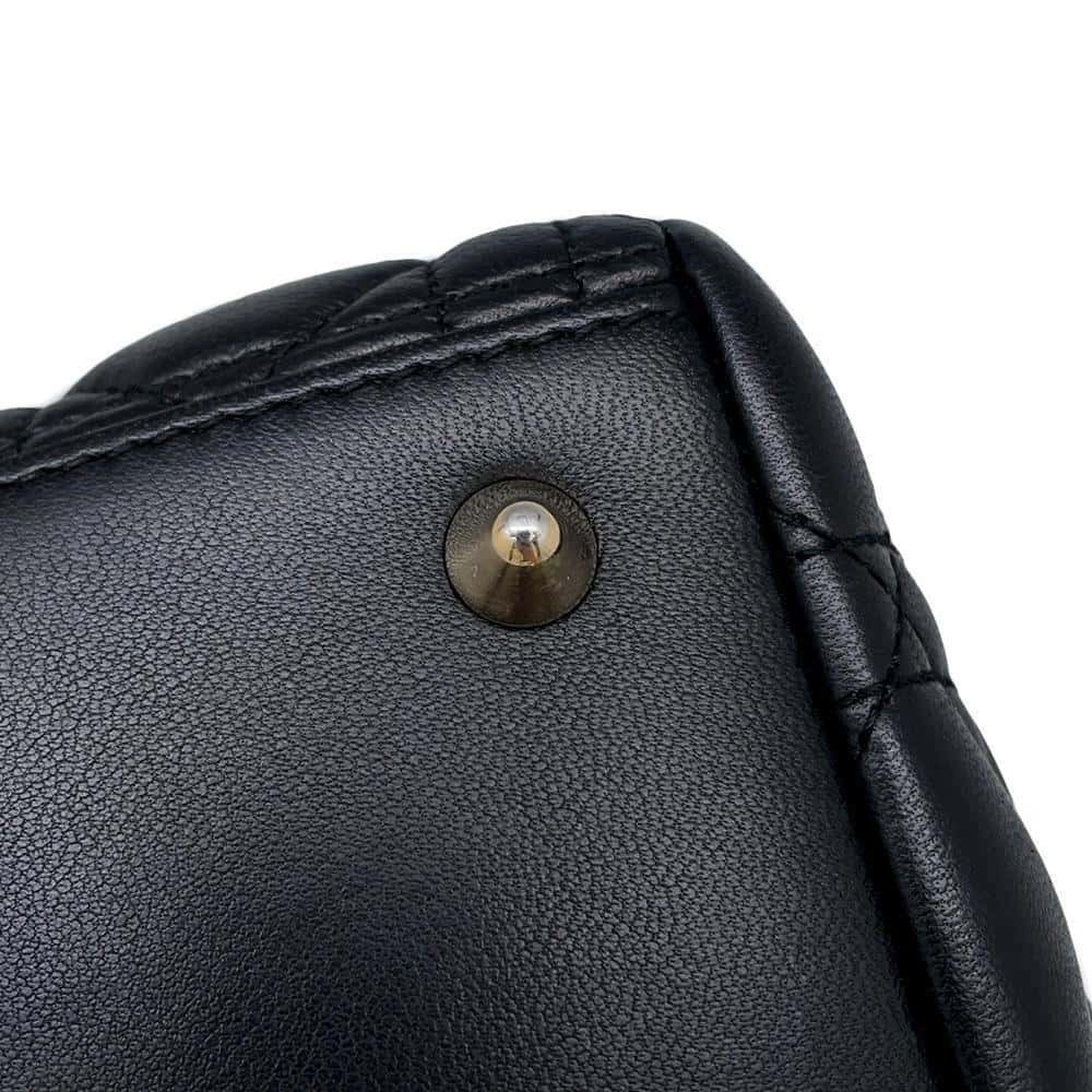 Christian Dior Lady Dior Cannage Shoulder Bag Black - Picture 10 of 11